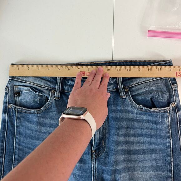 KanKan Jeans Size 15/31 Raw Hem Slightly Distressed - Picture 11 of 12